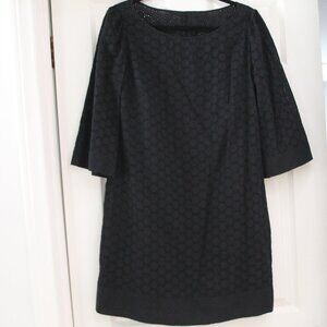 Laundry Eyelet Black Dress